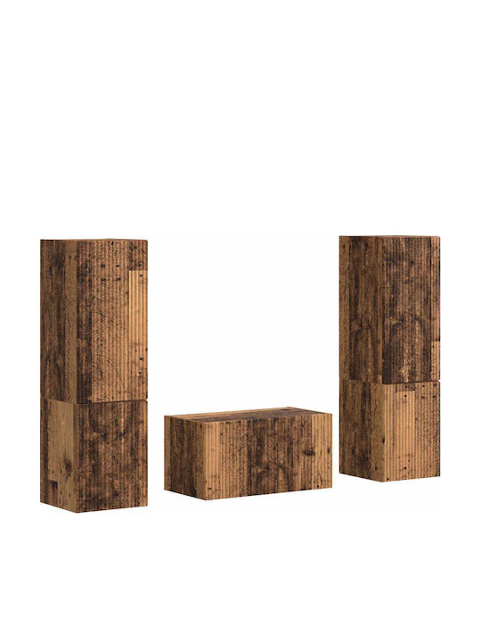Living Room TV Unit Old Wood L30xW31xH60cm