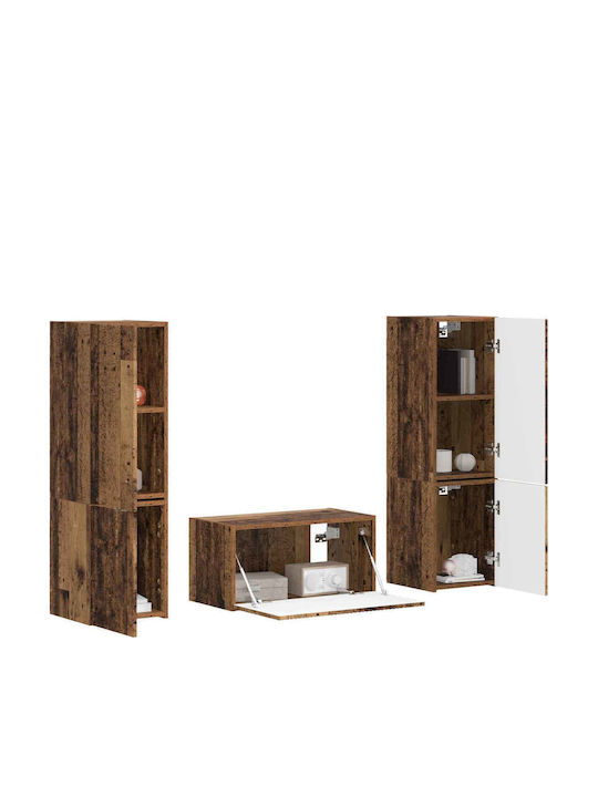 Living Room TV Unit Old Wood L30xW31xH60cm