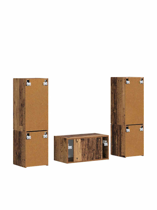 Living Room TV Unit Old Wood L30xW31xH60cm