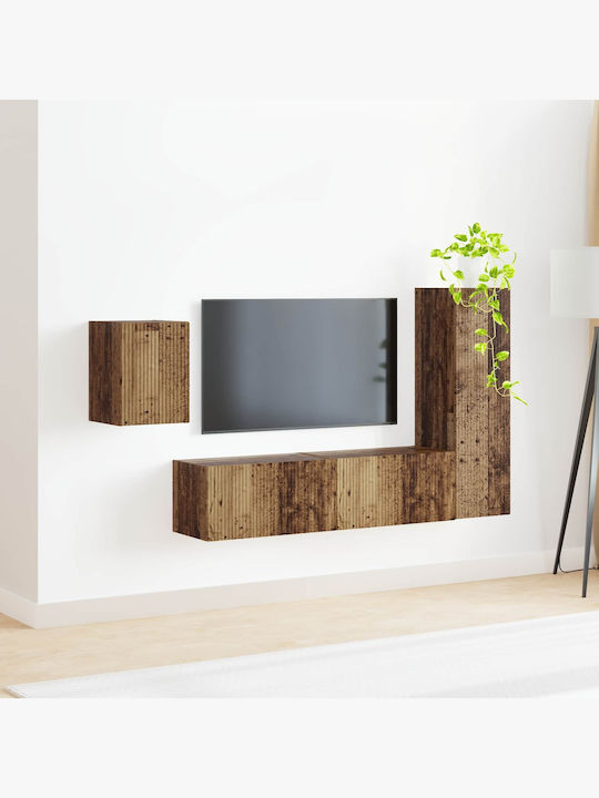 Living Room TV Unit Old Wood L30xW31xH100cm