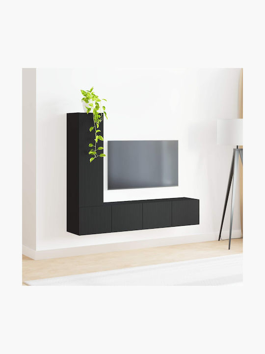 Living Room TV Unit Black L30xW31xH100cm