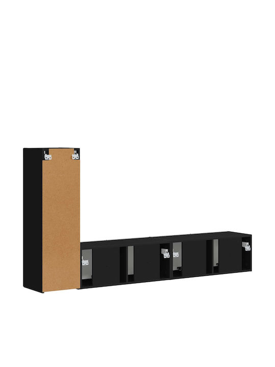 Living Room TV Unit Black L30xW31xH100cm