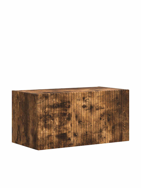 Living Room TV Unit Smoked Oak L30xW31xH80cm