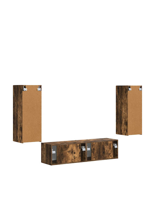 Living Room TV Unit Smoked Oak L30xW31xH80cm