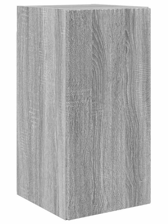 Living Room TV Unit with Lighting Gray Sonoma L30xW31xH60cm