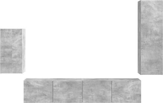 Wohnzimmer TV-Einheit Grey L30xB31xH100cm