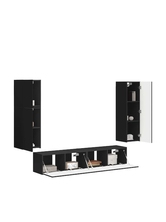 Living Room TV Unit Black L30xW31xH100cm