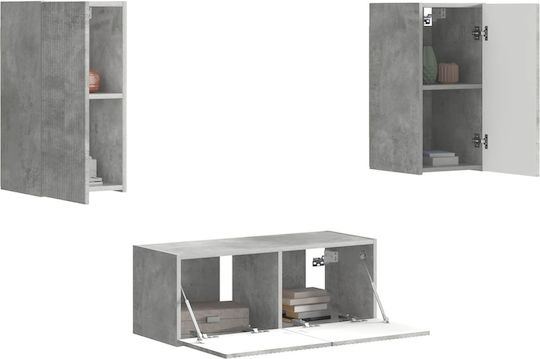 Living Room TV Unit Grey L98xW31xH29.5cm