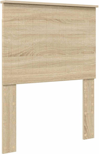 Einzelnes Holzbett Sonoma mit Lattenrost für Matratze 75x190cm