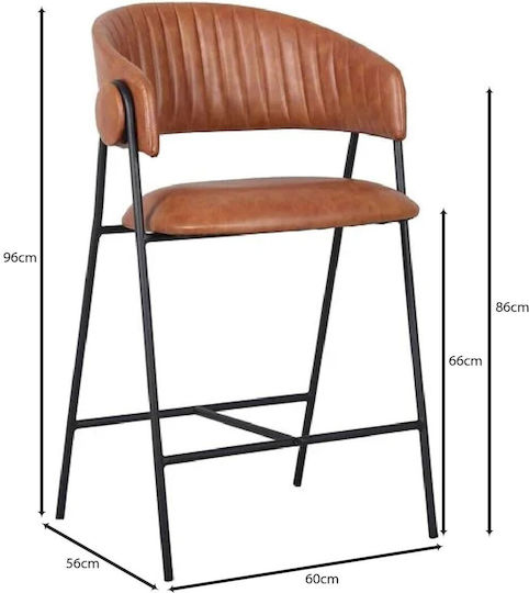 Καρέκλες Τραπεζαρίας Alfred 58x53x66εκ. 2τμχ Camel Καρέκλες Τραπεζαρίας Alfred 58x53x66εκ. 2τμχ Camel