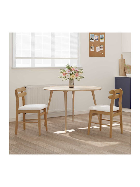 Stühle Speisesaal Natural, Light 2Stück 43.5x44.5x77.5cm