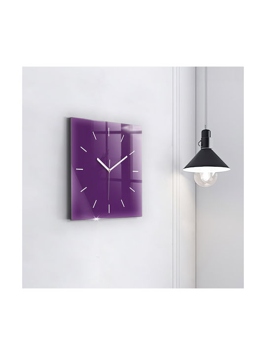 Tulup Silent Wall Clock Purple 30x30cm
