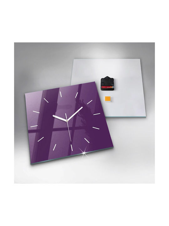 Tulup Silent Wall Clock Purple 30x30cm