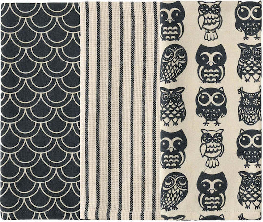 Kentia Prosop din 100% Bumbac în Culoarea Negru 40x60cm 3buc Kentia Prosop din 100% Bumbac în Culoarea Negru 40x60cm 3buc