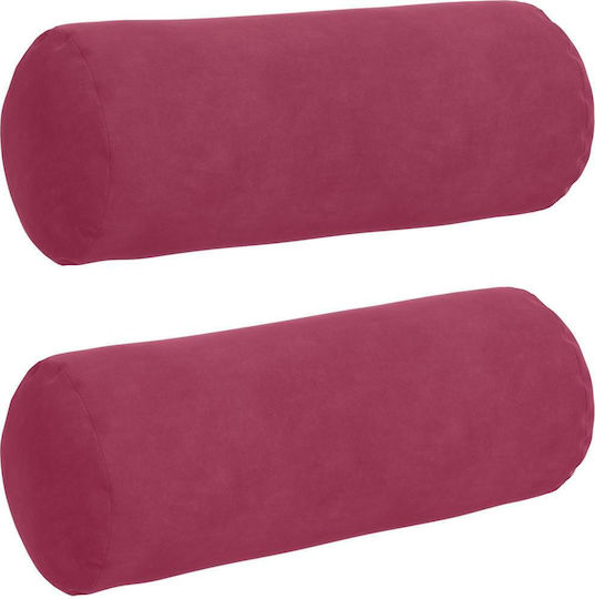 vidaXL Velvet Sofa Cushion Red 40x15cm