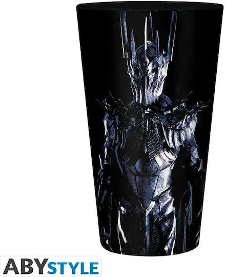Abysse Ποτήρι Νερού από Γυαλί σε Μαύρο Χρώμα 400ml