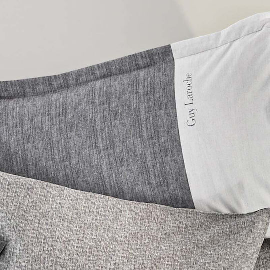 Guy Laroche Kissenbezug-Set Oxford Grey 50x70cm.