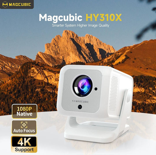 Magcubic HY310X Mini Projector LCD Full HD Λάμπας LED με Wi-Fi και Ενσωματωμένα Ηχεία