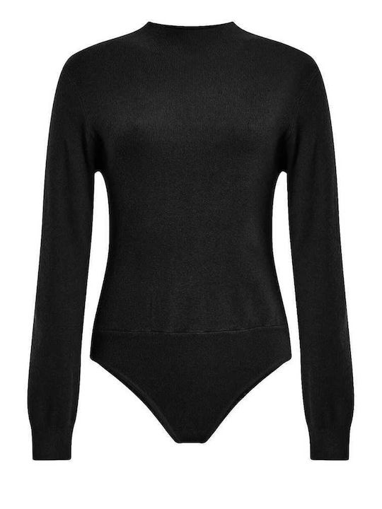 Celestino Body Pentru Femei Tricotat Monocrom Negru