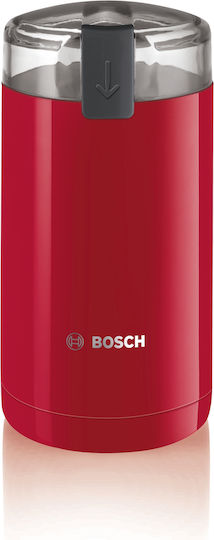 Bosch Râșniță electrică pentru cafea 180W cu capacitate de boabe 75gr Roșu