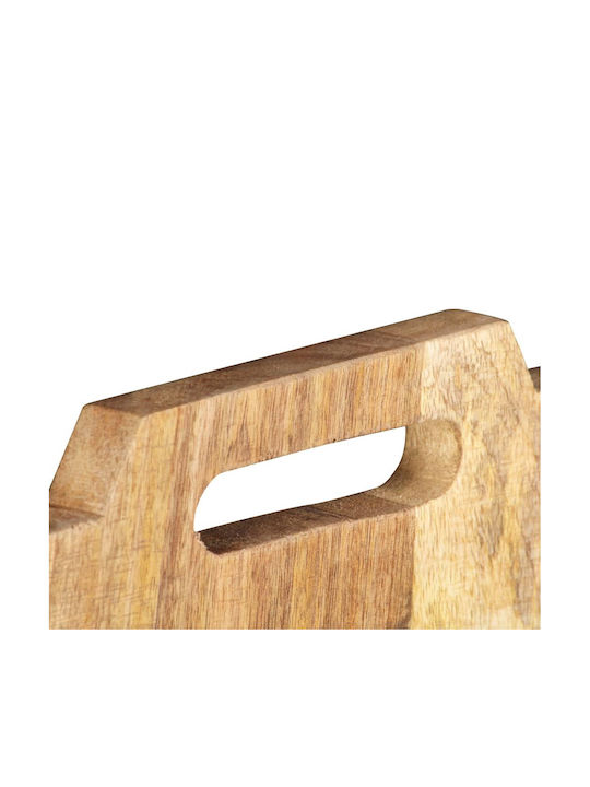 vidaXL Wooden Magazine Rack Brown 33x10x67cm