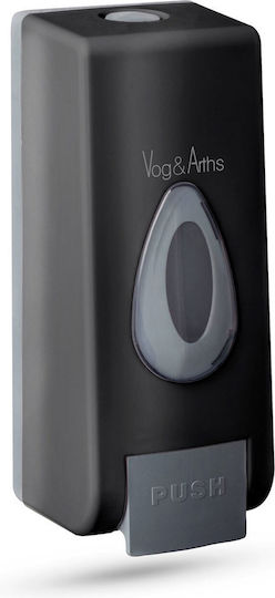 Dozator manual de săpun lichid Vog Und Arths 350 ml montat pe perete negru