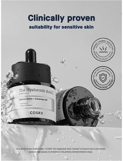 Cosrx The Hyaluronic Acid 3 Amino Acids + Ceramide NP Anti-aging Serum Face with Hyaluronic Acid 20ml