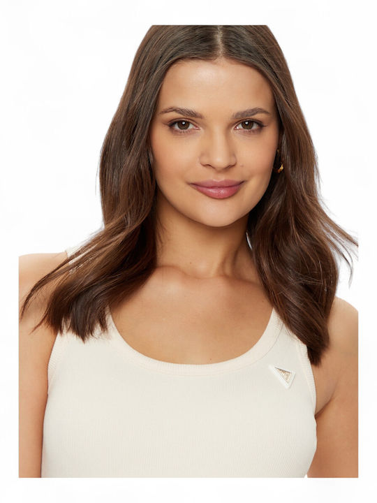 Women's Blouse Sleeveless Beige