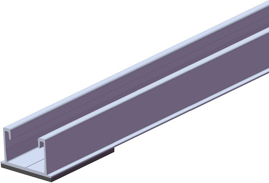 Aluminum P Rail Mounting Photovoltaic Panel 350cm Flat Roof