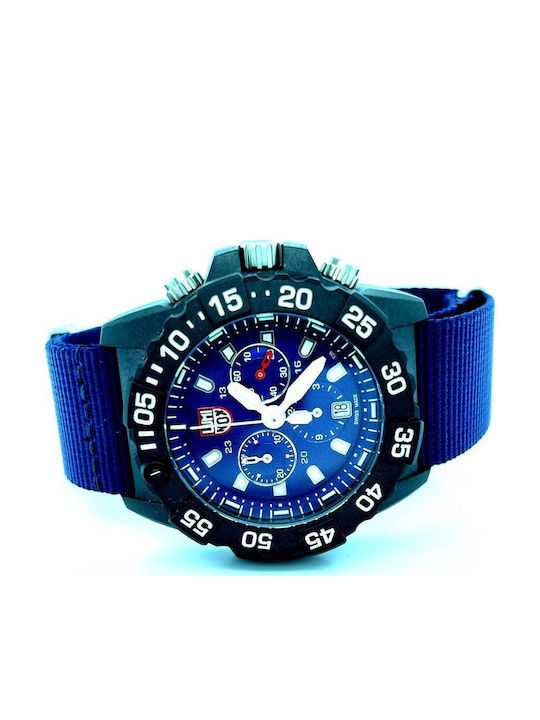 Luminox Sea Series Men's Watch 45mm Battery with Blue Fabric Strap