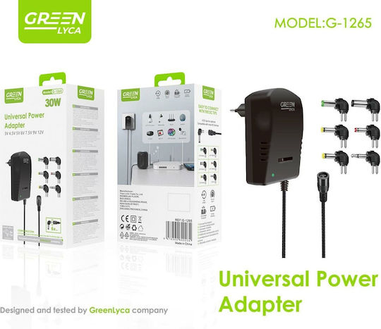 Green Lyca Universal Laptop Charger 30W
