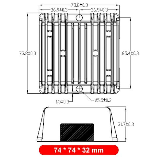 F12s48v4a5l DC-DC 12V/24V 48V 4A 192W Step-Up Converter