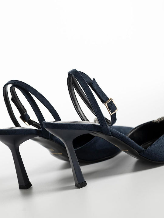 Pumps mit Stiletto-Absatz Blau