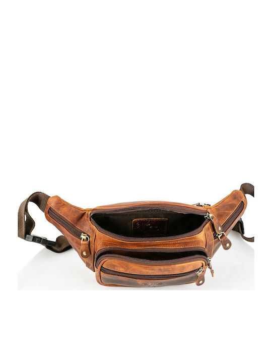 Magazin online pentru bărbați Piele Bum Bag pentru Talie Maro