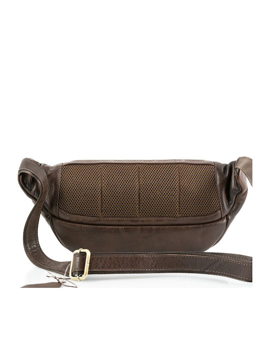 Leather Waist Bag Brown