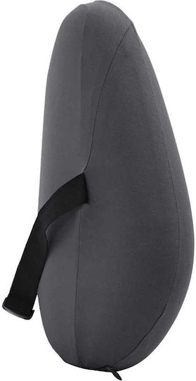 vidaXL Μαξιλάρι Καθίσματος Πλάτης με Memory Foam 42x32x14cm σε Γκρι χρώμα 42012709
