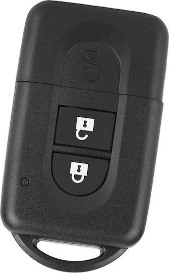 Techstar Autoschlüssel Schutzhülle 2 Tasten Kompatibel Nissan Qashqai Note X-trail Micra Nv200 Tiida – Uncut Blade