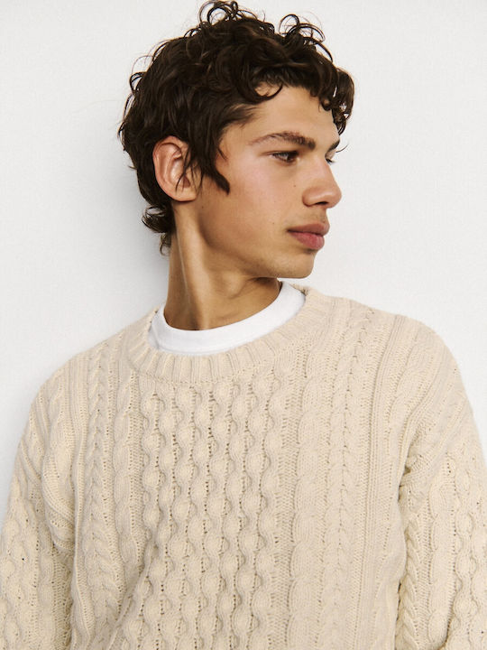Langarm-Pullover Cream