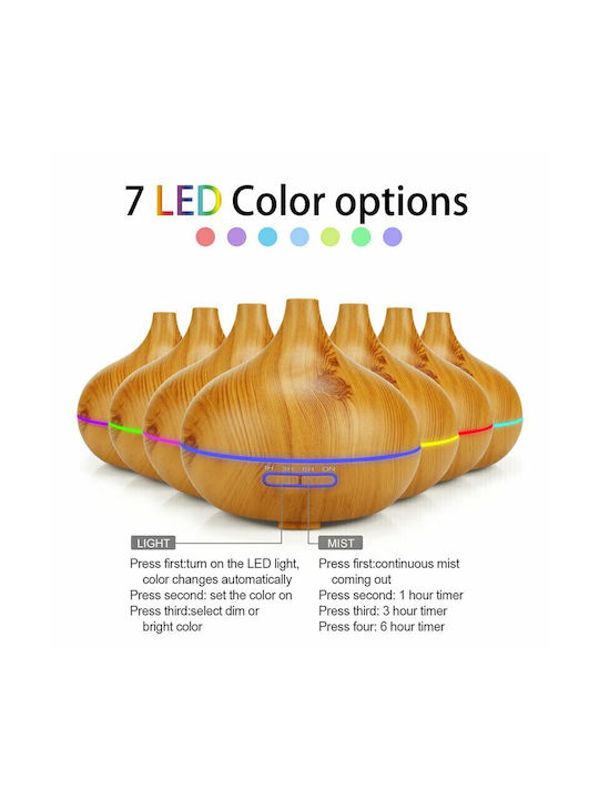 Vrising LED Aromatherapie-Diffusor Ultraschall mit Timer Grün 550ml