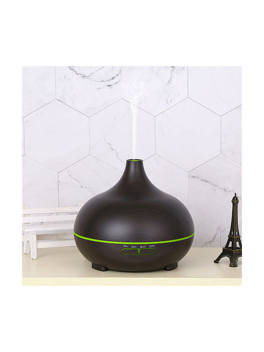 Vrising LED Aromatherapie-Diffusor Ultraschall mit Timer Braun 400ml