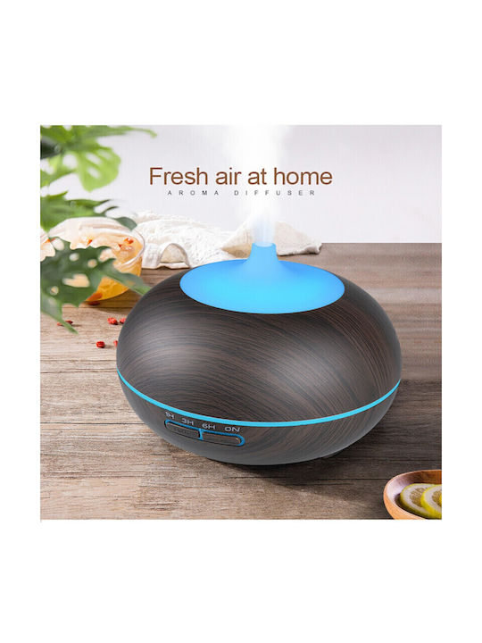 Vrising Lumini LED Dispozitiv de aromaterapie Ultrasonic cu temporizator Maro 400ml