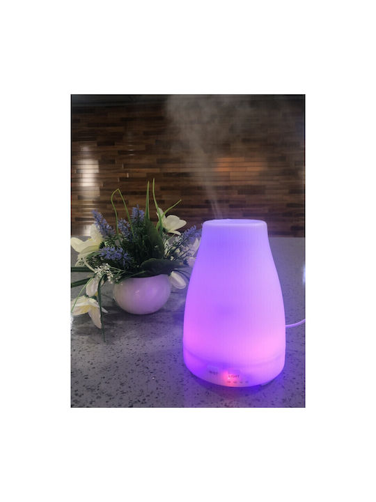 Vrising Lumini LED Dispozitiv de aromaterapie Ultrasonic Alb 200ml