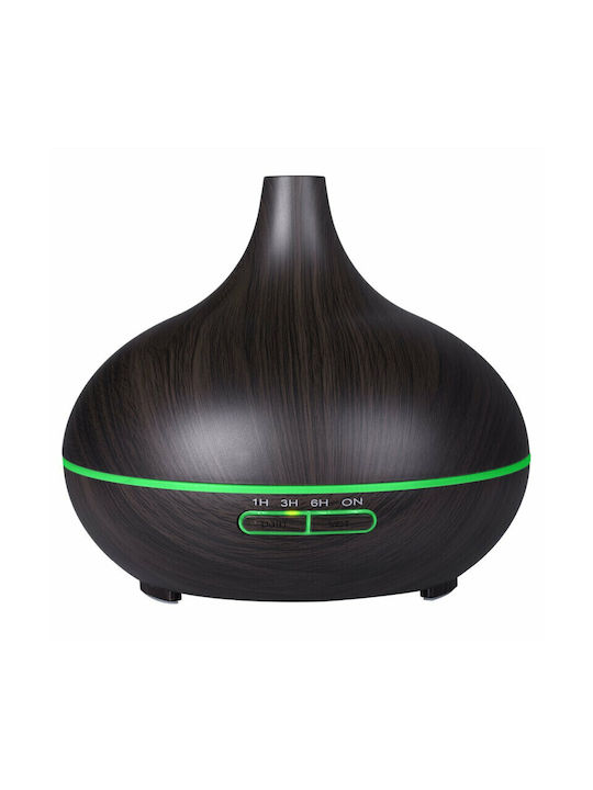 Vrising LED Aromatherapie-Diffusor Ultraschall mit Timer Braun 400ml