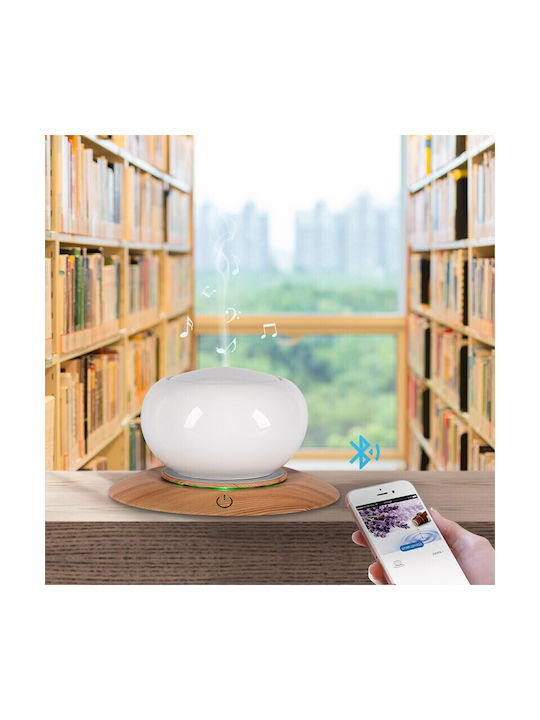Vrising Lumini LED Dispozitiv de aromaterapie Ultrasonic cu temporizator Alb 300ml