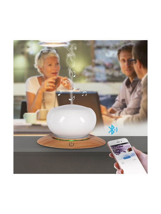 Vrising Lumini LED Dispozitiv de aromaterapie Ultrasonic cu temporizator Alb 300ml