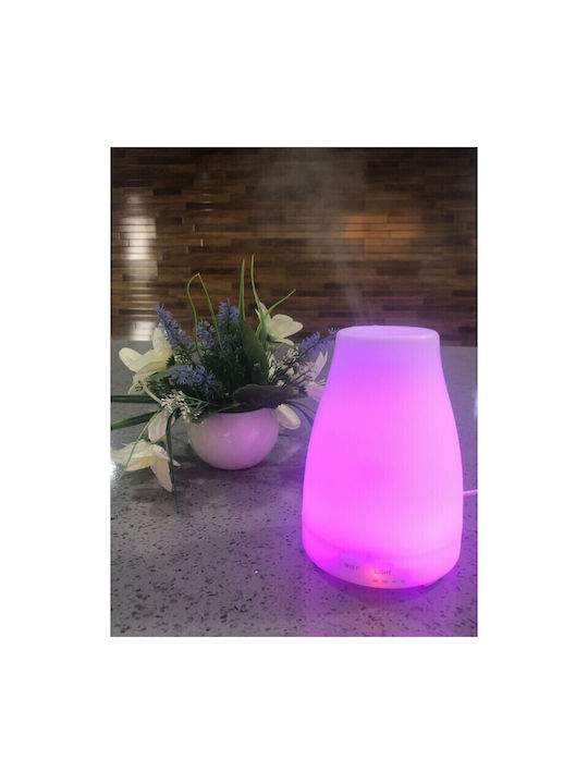 Vrising Lumini LED Dispozitiv de aromaterapie Ultrasonic Alb 200ml