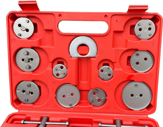 Brake Caliper Piston Rewind Pressure Rotation Kit 22 Pieces Gebo Tools