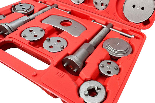 Brake Caliper Piston Rewind Pressure Rotation Kit 22 Pieces Gebo Tools