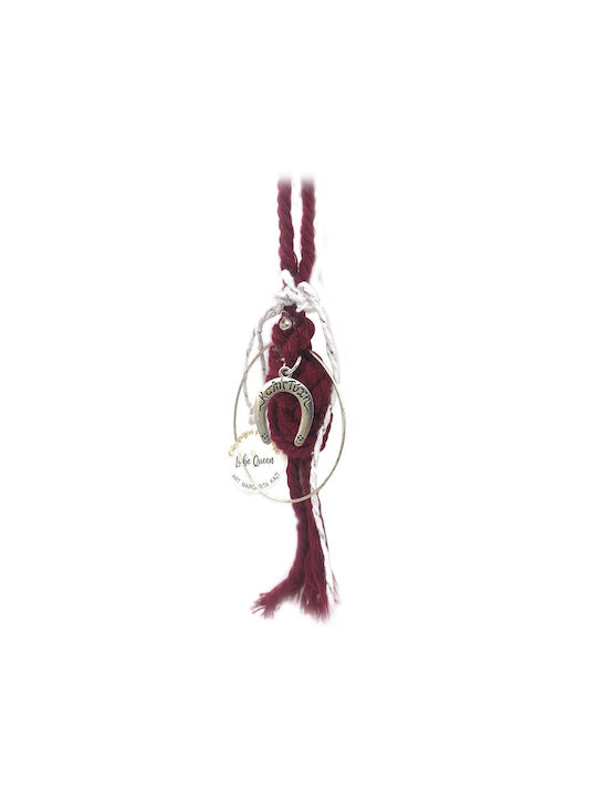 LiebeQueen Handmade Окачен Гоури Заключване на скоба Burgundy от Метал 1бр