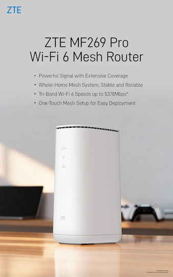 ZTE MF 269 PRO WiFi Mesh Network Access Point Wi‑Fi 6 Tri Band (2.4 & 5 & 5GHz)